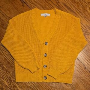 LOFT Mustard Knit Cardigan